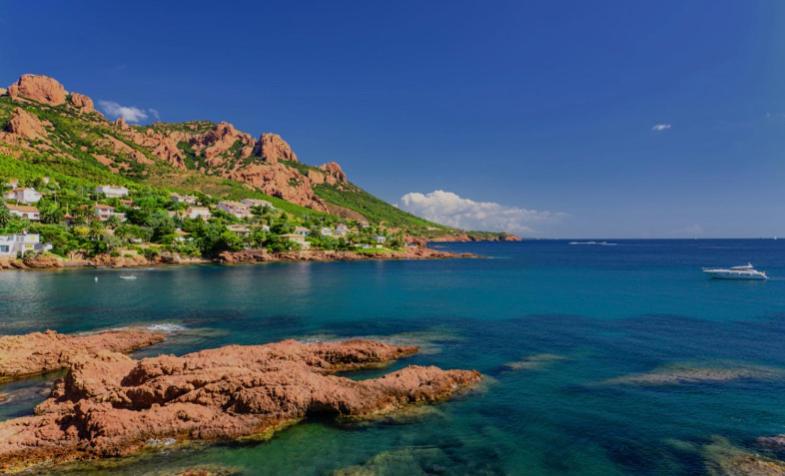La Belle Vue-Charming Duplex Apartment With Sea View, 50 Meters From Beach And Private Parking Saint-Raphaël Kültér fotó